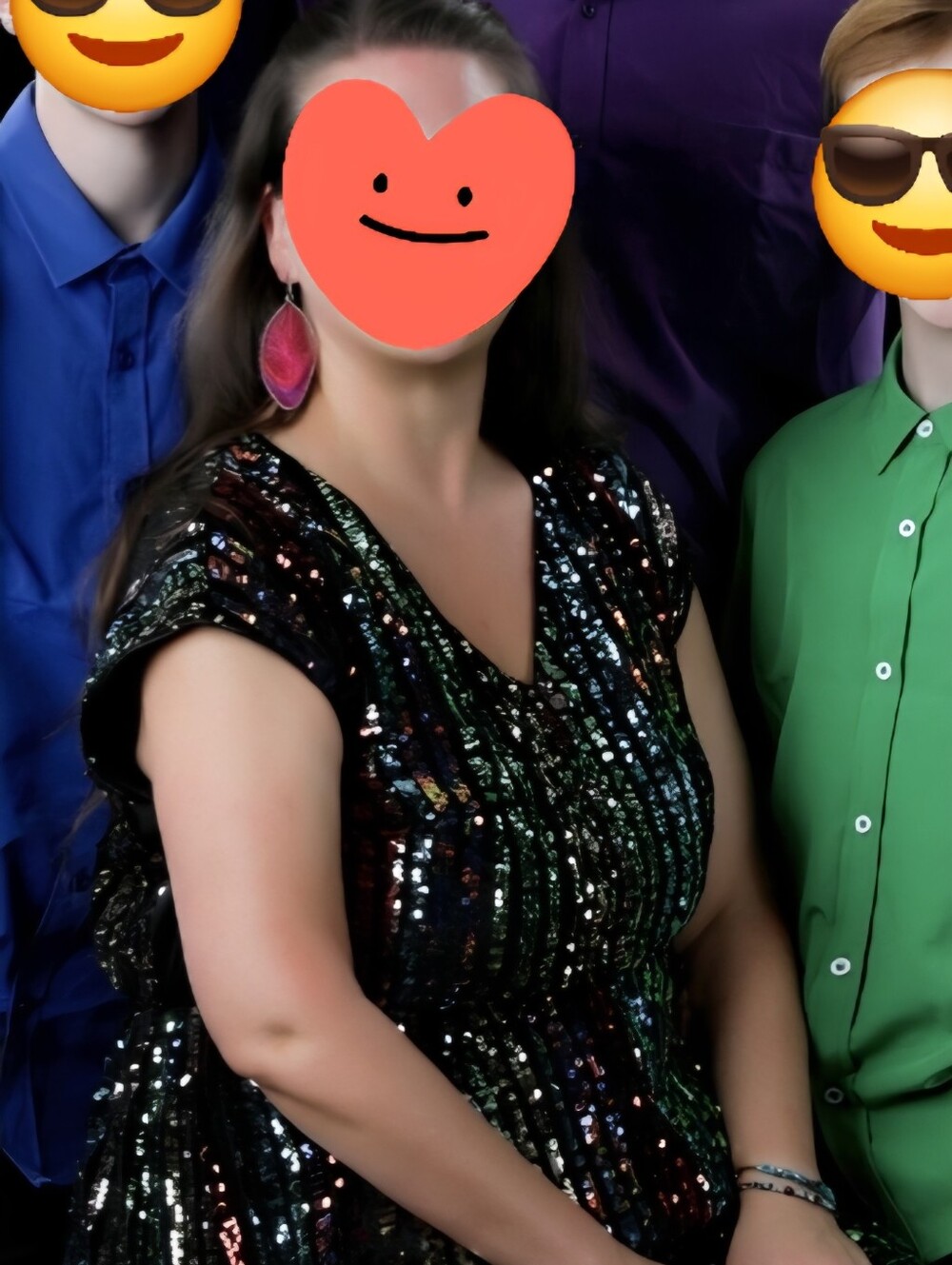 BloomChic Multicolor Sequin Midi Dress - Picture 8 of 10